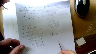 Edexcel J24 P1 Q13 substitution and integration