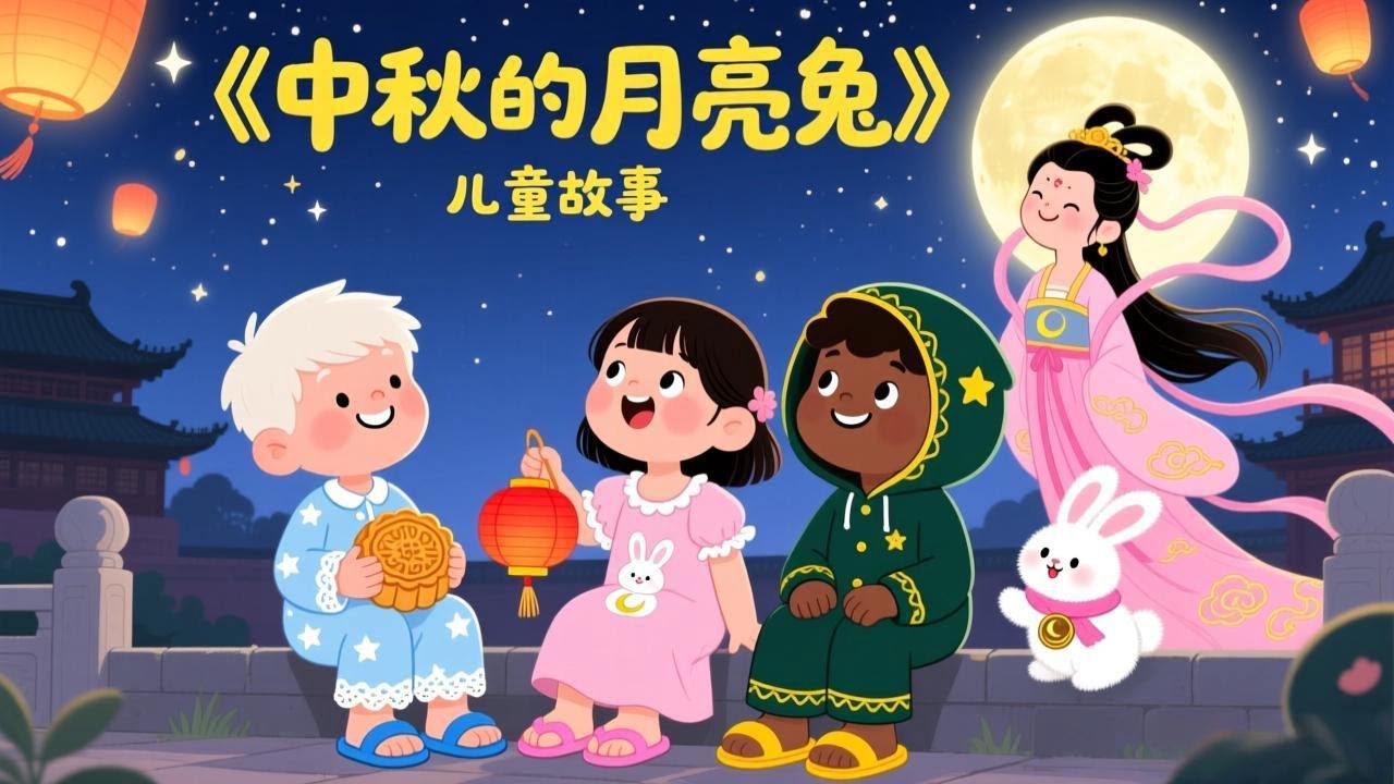 【中秋节日故事】：The Jade Rabbit & Moon Goddess 🌕 | Mid-Autumn Festival Story ...