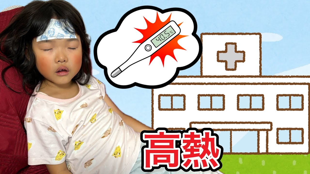 ここちゃん４０℃超えの高熱⁉️病院に行って診てもらったらまさかの…【実話再現】