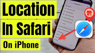 How to Enable/Disable Location In Safari on iPhone (iOS 26) Location Access Not Working In Safari On Ios 26 Fix It Instantly