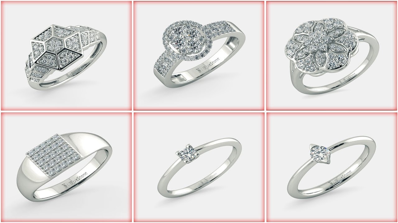 Silver Ring Designs for women YouTube
