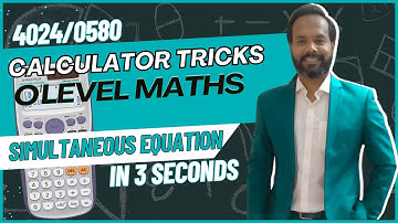 Calculator Trick to solve simultaneous equations in 3 seconds | Solving Linear Simultaneous equation