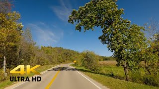 Historic Stagecoach Trail Scenic Drive from Galena to Lena, Illinois | 4K with Ambient Music