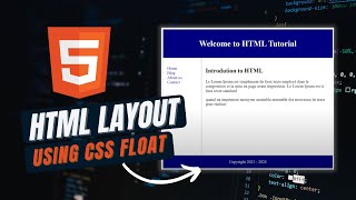 HTML Tutorial #42 - HTML Layout using CSS float property