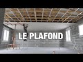 Construire sa maison  ralisation du plafond  placo ba13 sur fermettes timelapse