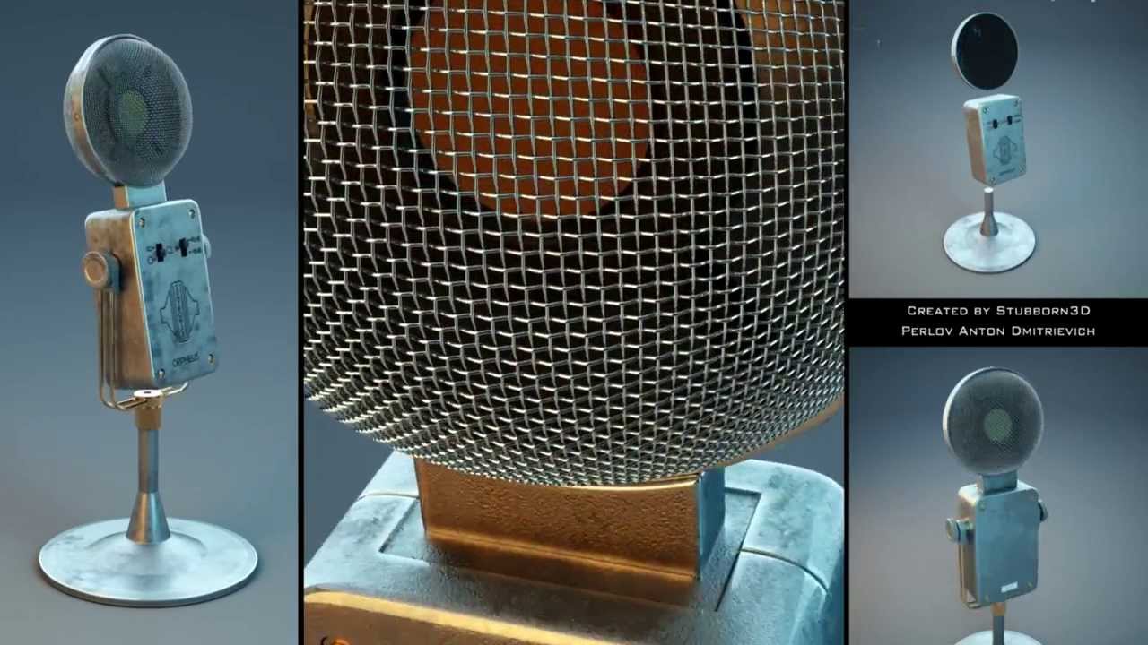 Condenser Microphone 3d model