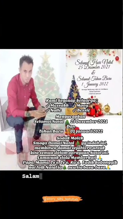 Selamat Natal 🎄🙏 Papa, Mama, Kakak, Adik Basudara gandong semua. Sodak Molek, Lamatuak memberkati 🙏