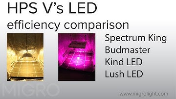 HPS vs LED efficiency comparison test