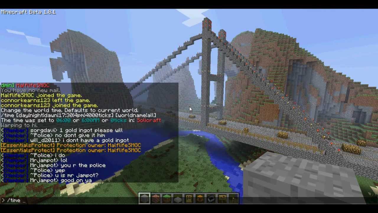 Halflife390 Does Minecraft ( Solicraft ) : 3 The Grand suspension Bridge