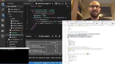 3.3 Logging across Fibers in Crystal - Live coding a URL checker in Crystal