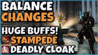 HUGE BUFFS for Stampede and Blade Cloak - Week 4 PTS Patch Notes Review and Feedback - ESO Blackwood Profile