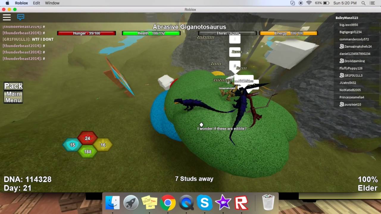 roblox code dinosaur simulator roblox character