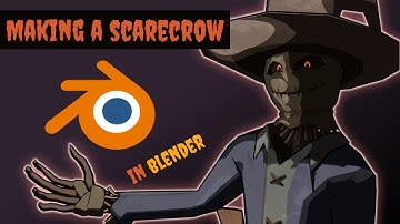 Modeling a Scarecrow in Blender - Timelapse