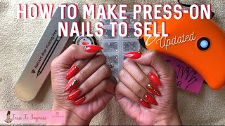 HOW TO MAKE PRESS ON NAILS TO SELL | DIY PRESS-ON NAILS | UPATED WITH Q & A