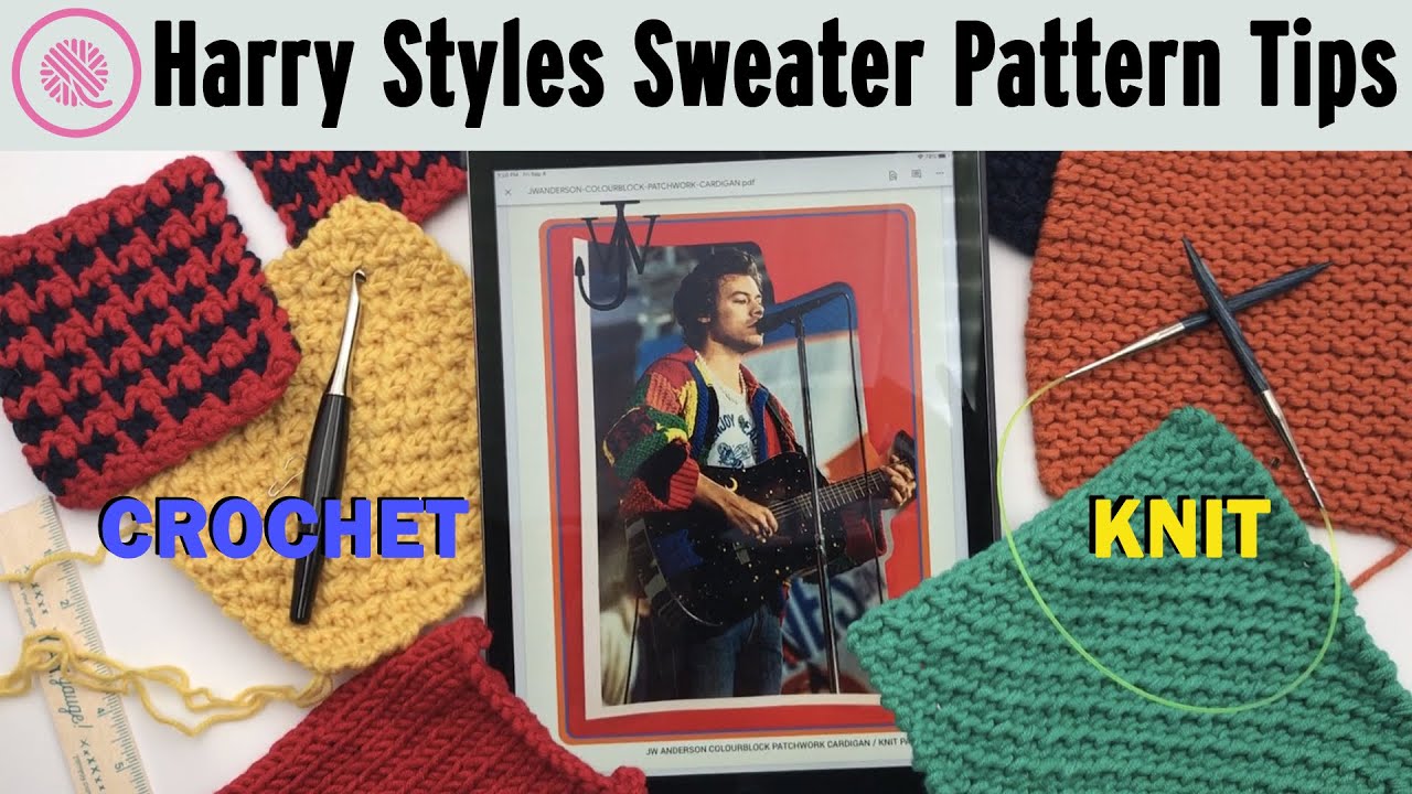 🔴 Knit/Crochet Harry Style's Cardigan LIVE Pattern Overview YouTube