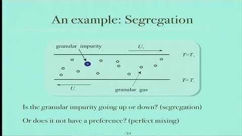 Multiple Speakers | Diffusion and segregation of a granular impurity in a dense inelastic fluid
