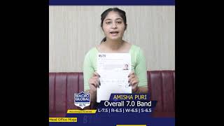 Amisha Puri: Overall 7.0 Band in IELTS | Join Macro Global-Best IELTS Coaching Institute