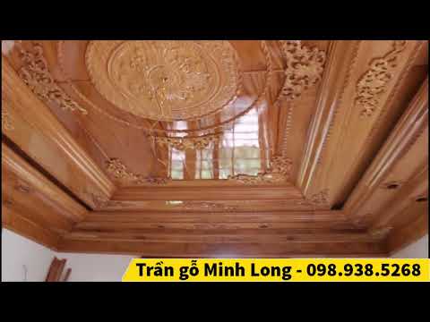 Video Thi công mẫu trần gỗ tân cổ điển cho nhà biệt thự đẹp... - youtube