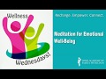 Meditation for emotional wellbeing