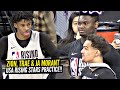 Zion Williamson, Trae Young & Ja Morant Having FUN During USA NBA All Star Rising Star Practice!