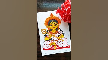 Durga Maa Drawing with Pencil Colour 🥰||@KRISHAN_ARTS_7 ||#shorts#maadurga #drawing#navratri