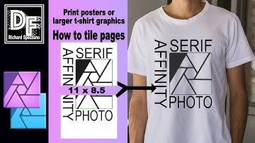 Tile Pages for larger prints,  Affinity Photo Tutorial