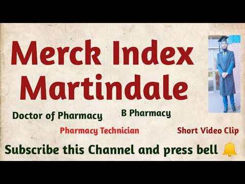 Merck Index & Martindale | Encyclopedia of Chemical or Drugs |@Pharmacist Tayyeb Official