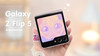 Samsung Galaxy Z Flip 5💜 aesthetic unboxing | Samsung Case | backbone | Genshin Impact screenshot 5