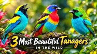 3 Most Beautiful Tanagers in the Wild | Paradise, Multicolored & Green-headed Tanagers