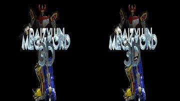 REALD 3D animation test - 3ds max - ROBOT MEGAZORD DAIZYUJIN model real 3d