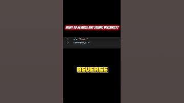Reverse a String in 5 Seconds | Python One-Liner #shorts
