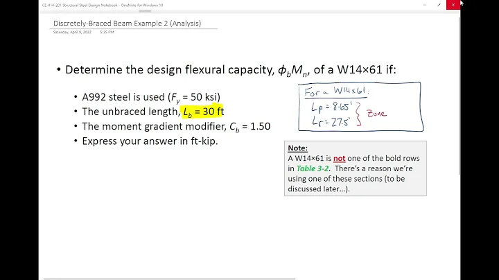 CE 414 Lecture 36:  LTB Analysis [cont'd] & Using ...