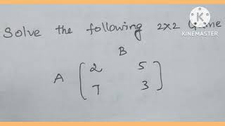 Mixed strategy/OR/RMT/game theory/value of the game/pgtrb/B.Sc/Gate/NBHM/Thanga kanitham/Maths Profile