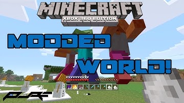 Minecraft Xbox 360: Modded World! W/ Download!
