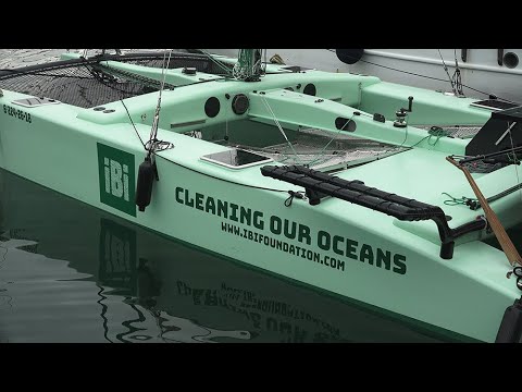Amazing Solar Catamaran That clean the oceans