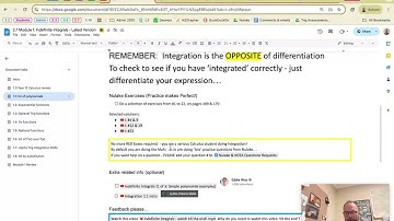 Integration Module 1 Video overview
