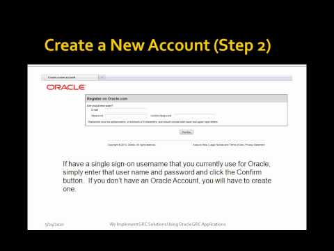 Create a New Account for My Oracle Support