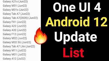 Samsung Android 12 Update List 2022 | Samsung Android 12 One UI 4.0 | Android 12 update mobile list
