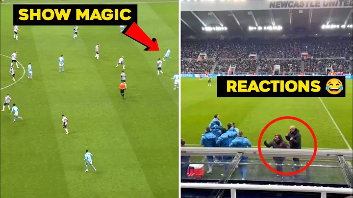Pep's Crazy Reaction To Kevin De Bruyne's Assist During Manchester City vs New Castle United