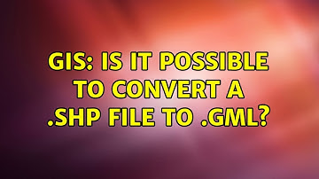 GIS: Is it possible to convert a .shp file to .gml?