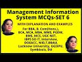 Management Information System MCQs With Answers| Multiple Choice Questions | IBPS IT | MIS MCQ BBA