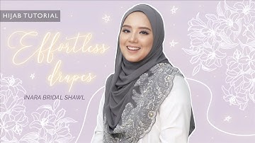 Effortless Drapes Bridal hijab tutorial using Inara Bridal Soulmate