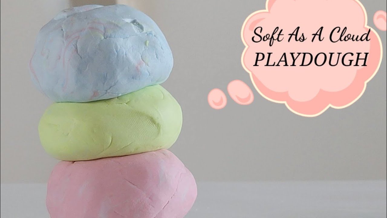 2 Ingredients DIY Playdough | No Cook Playdough Recipe without Cream Of