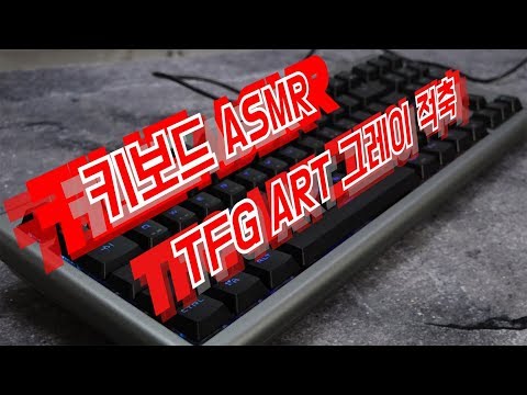 [ASMR] 한성컴퓨터 TFG ART (그레이, 적축) 키보드 치는 소리 [키덕키덕]