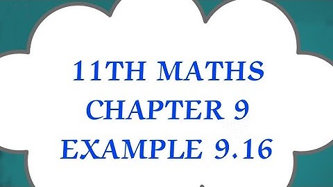 TN CLASS 11TH MATHS/CHAPTER 9/EXAMPLE 9.16/LIMITS AND CONTINUITY   (@ MATHS STUDENT)