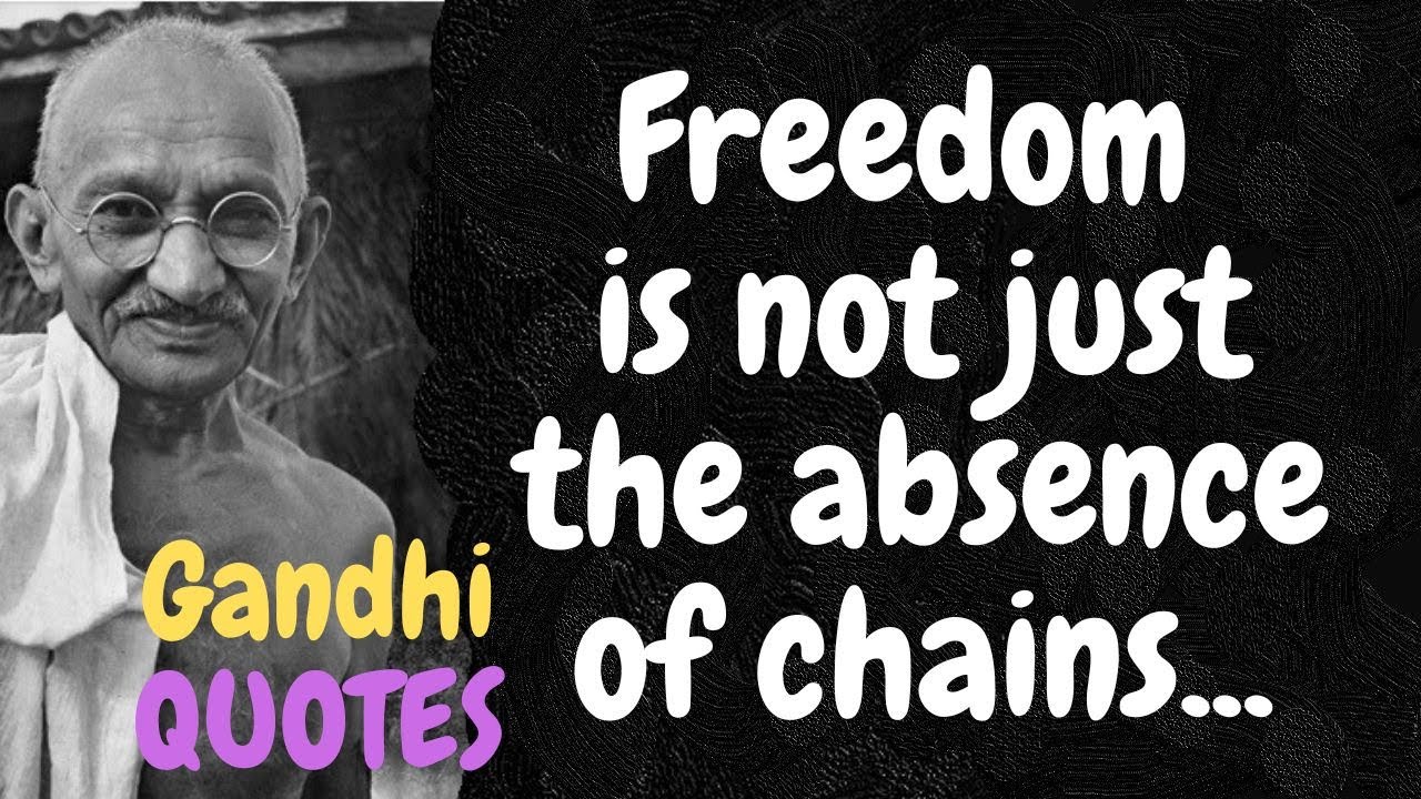 freedom quotes by gandhi