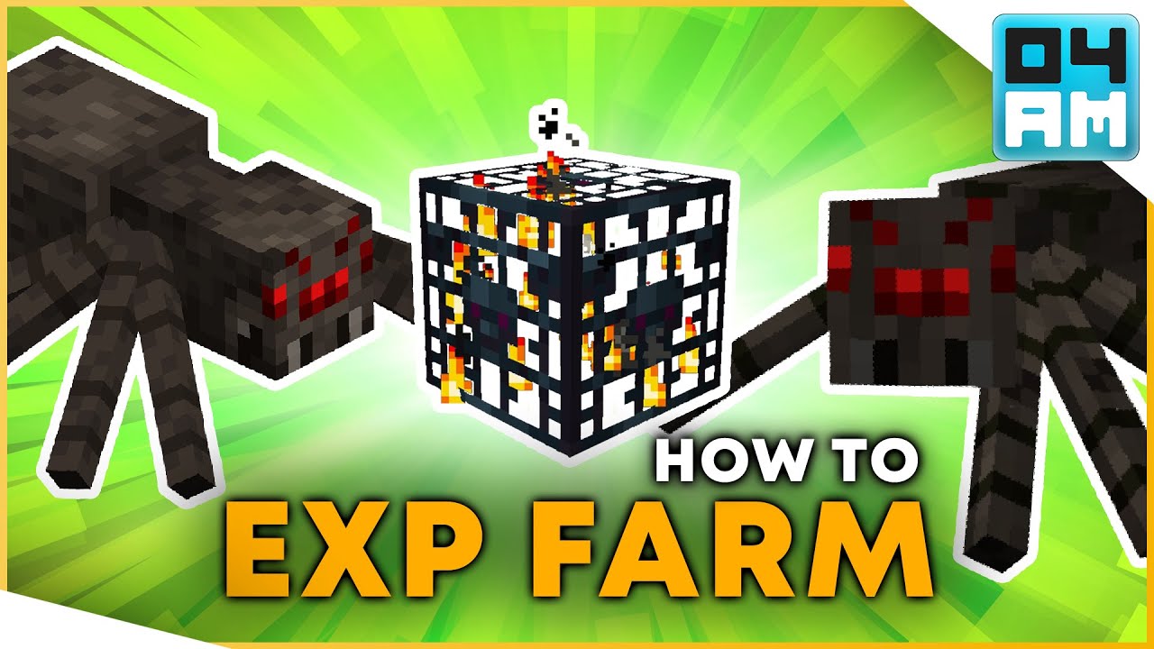 EASY Spider Mob Spawner XP Farm Tutorial - Minecraft 177.1777.177 (No Redstone)  1777