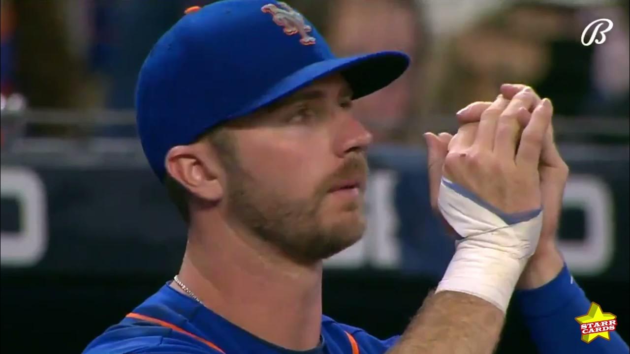 Mets' Kevin Pillar hit in face by 94 mph fastball that got away from Braves  pitcher Jacob Webb 