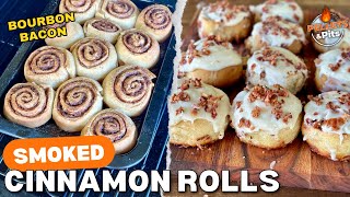 These Smoked Cinnamon Rolls on the Traeger are TOO GOOD to Resist (& Bourbon Brown Sugar Bacon!)