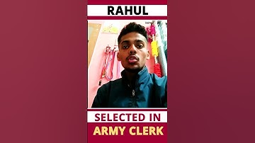 Rahul Nagpur  ||  Selected IN Army Clerk